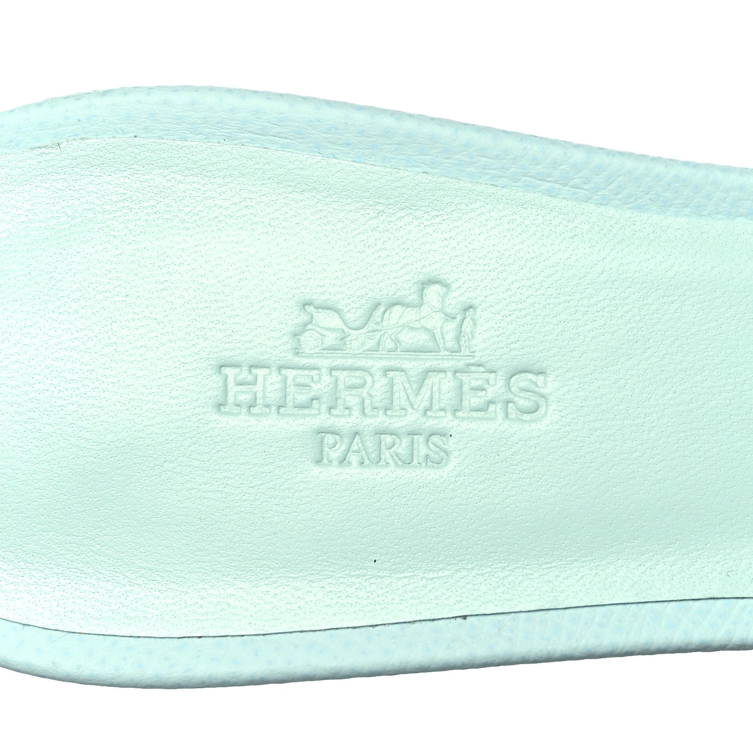 Hermes Epsom Oasis Sandals 37.5 Vert Embrun 7 of 10