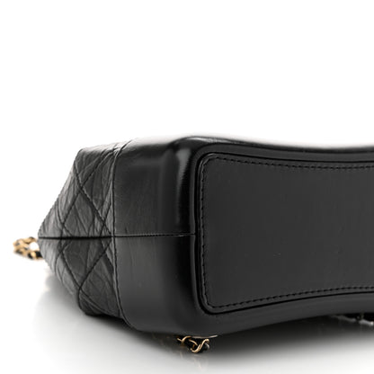 Chanel Aged Calfskin Quilted Small Gabrielle Backpack Black 9 of 10