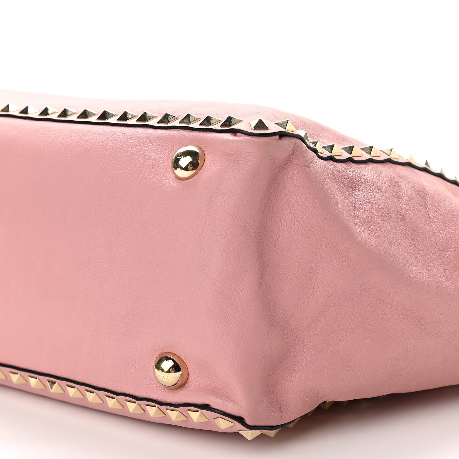 Valentino Garavani Vitello Medium Rockstud Tote Pop Gardenia 9 of 9