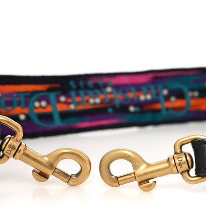 Christian Dior Canvas Embroidered Studded Mexico Shoulder Strap Multicolor 3 of 5