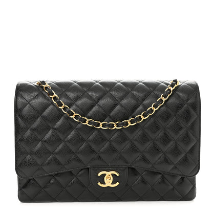 Chanel Caviar Quilted Maxi Double Flap Black 1 of 9