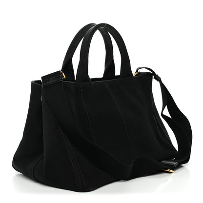 Prada Canapa Logo Tote Black 3 of 11
