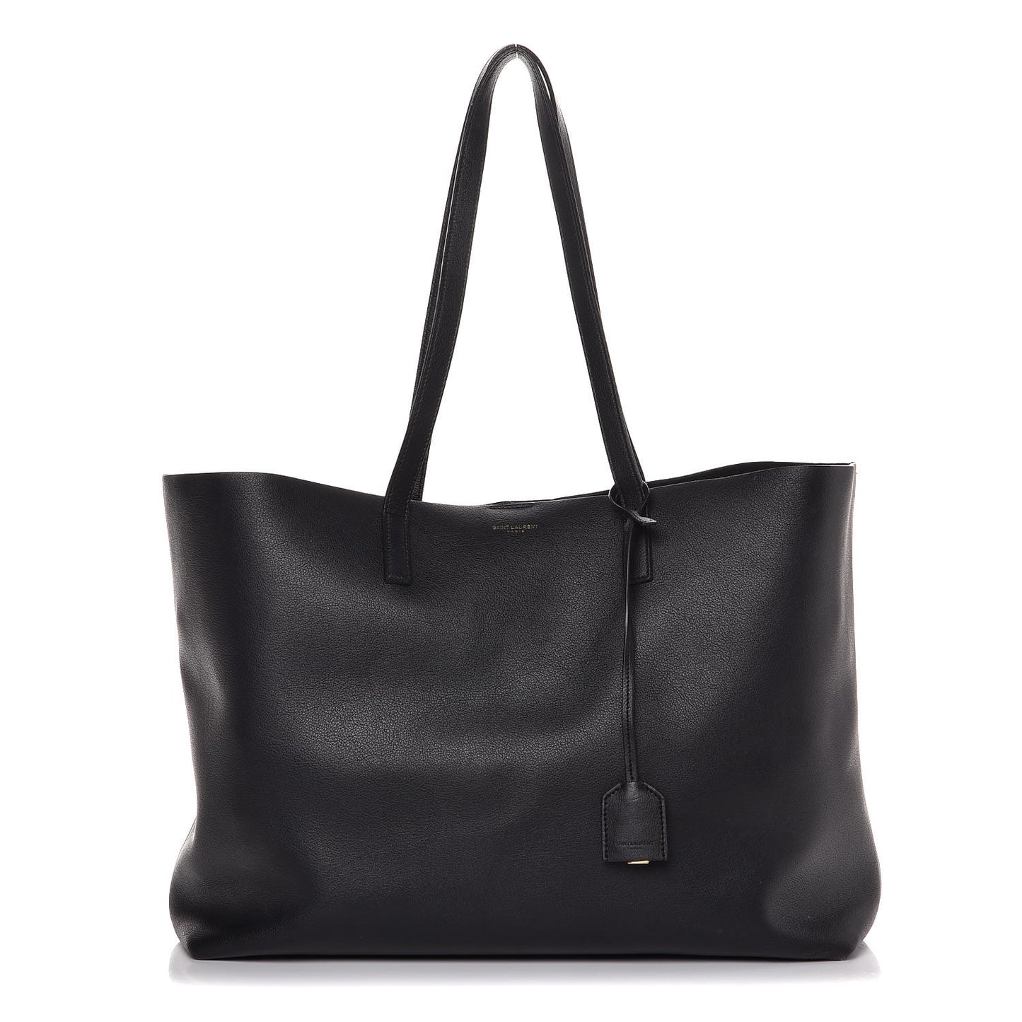 Calfskin Large Shopping Tote Black