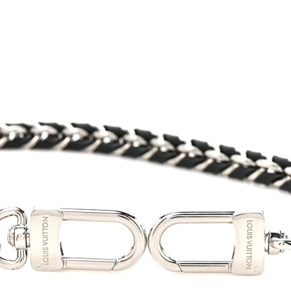 Louis Vuitton Calfskin Vanity Chain Pouch Shoulder Strap Black Silver 3 of 3