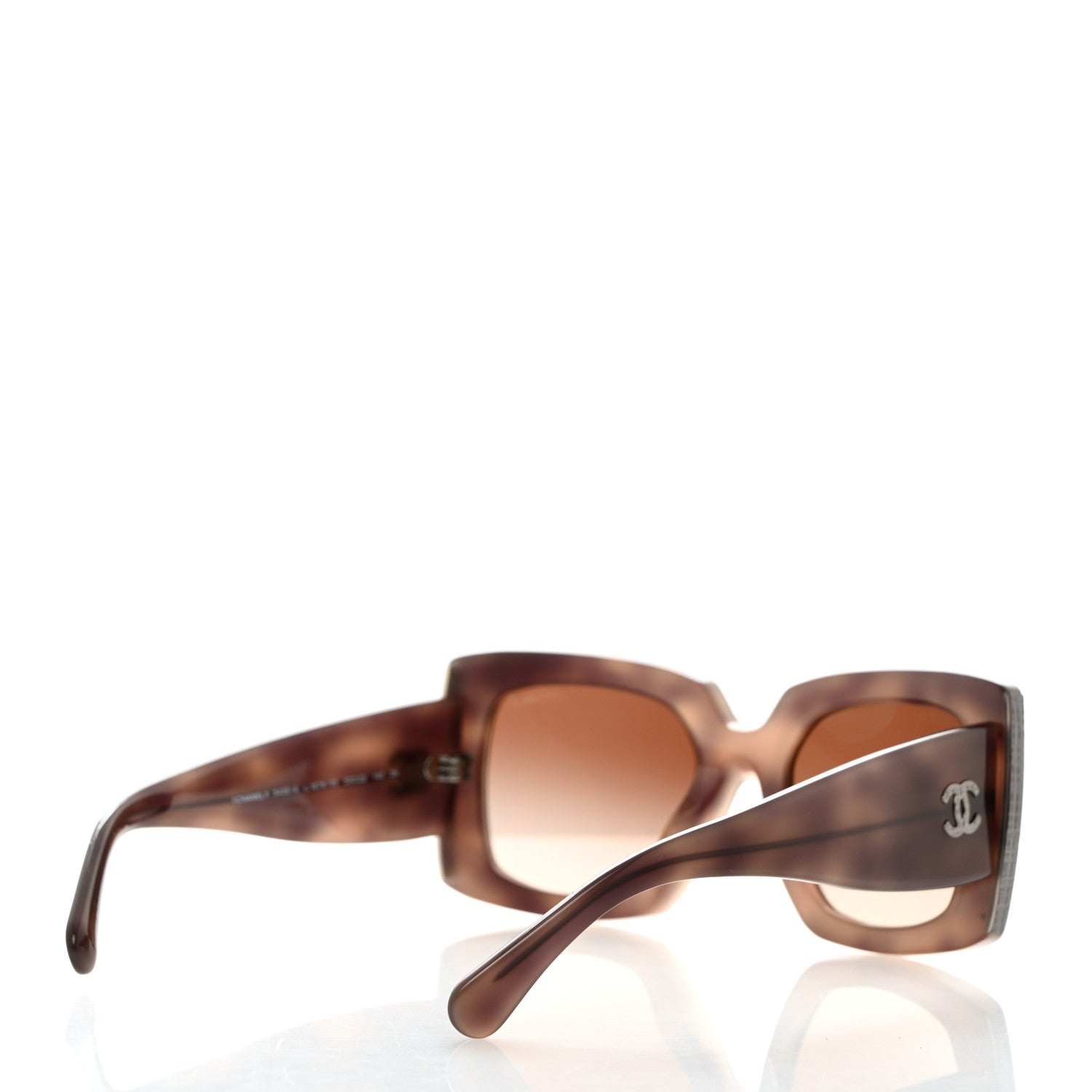 Chanel Acetate Rectangle Sunglasses 5435-A Brown 4 of 8