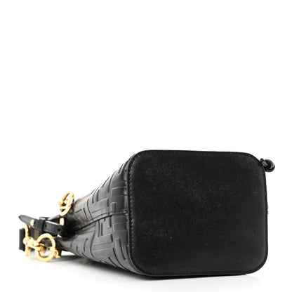 Fendi Vitello Liberty F is Fendi FF 1974 Embossed Mini Mon Tresor Bucket Bag Black 4 of 16