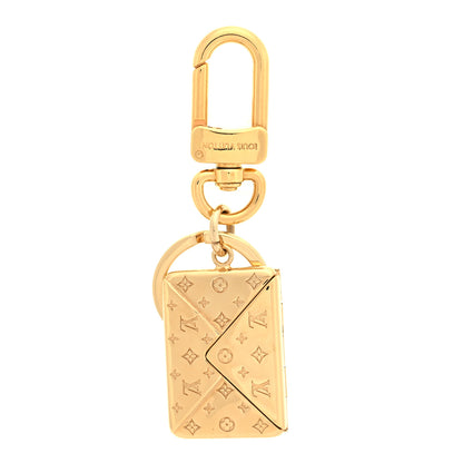 Louis Vuitton Love Note Envelope Bag Charm Key Holder Gold 1 of 4