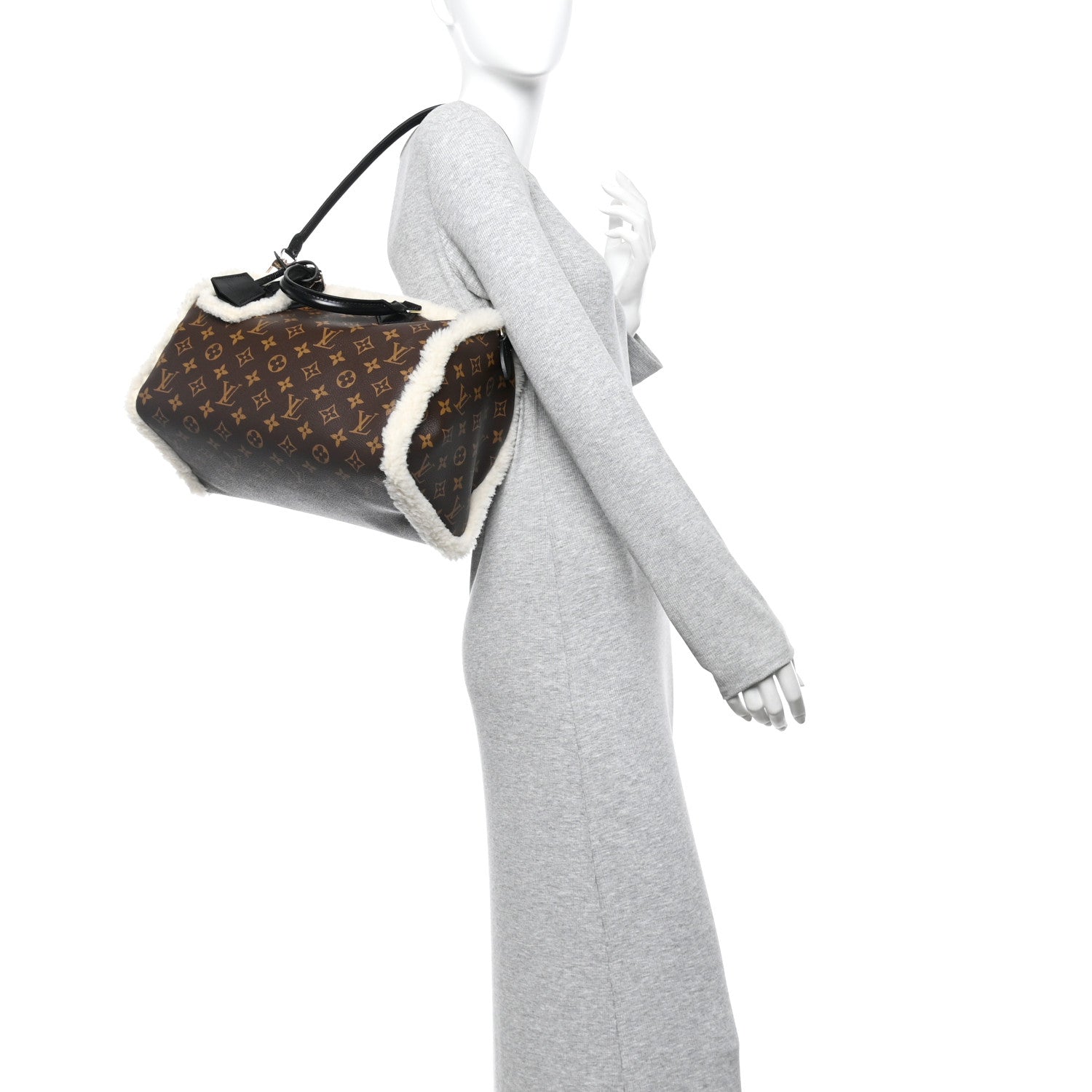 Louis Vuitton Monogram Shearling Speedy Soft 30 Teddy 2 of 9