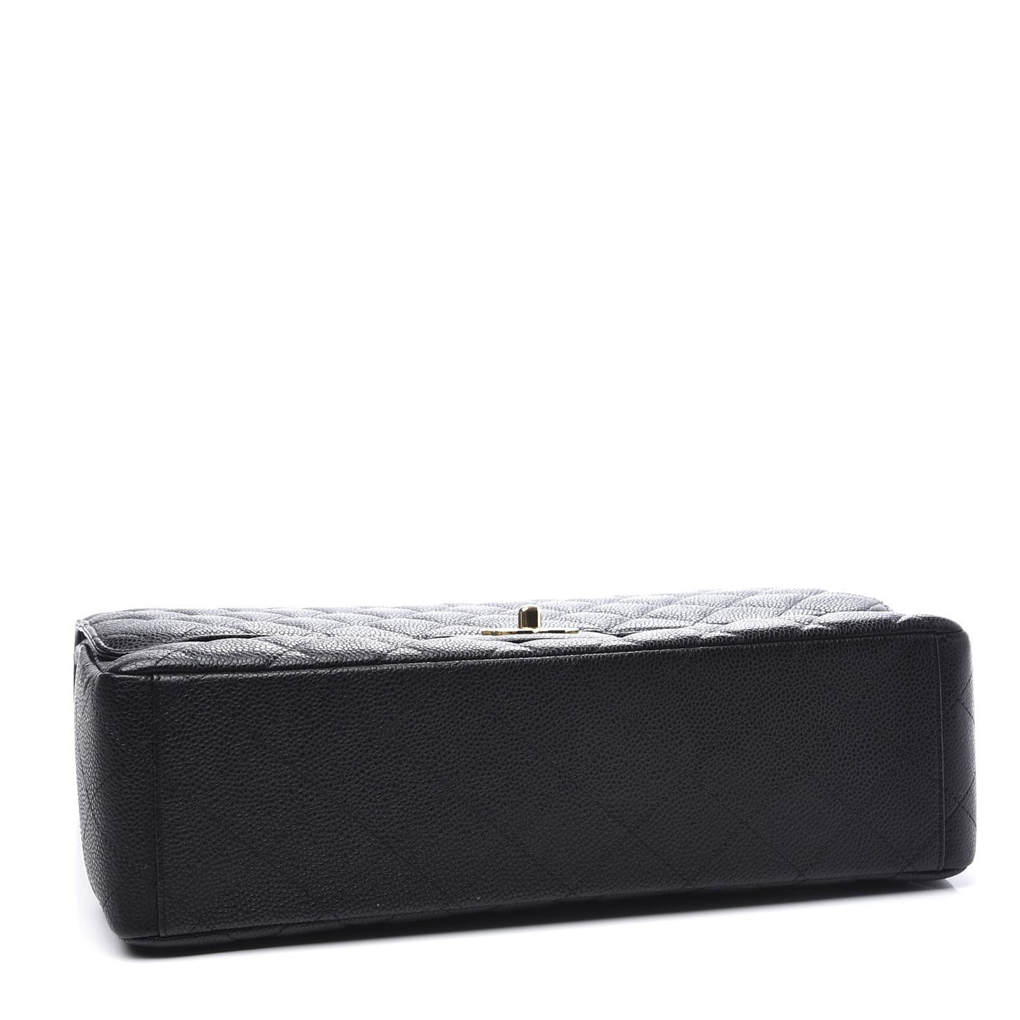 Caviar Quilted Maxi Single Flap Black