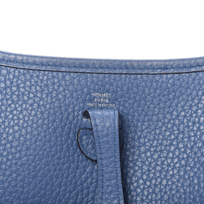 Hermes Taurillon Clemence Amazone Evelyne TPM Bleu Agate Cuivre 8 of 9