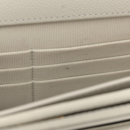 Chanel Caviar Quilted Wallet On Chain WOC Light Grey 11 of 11