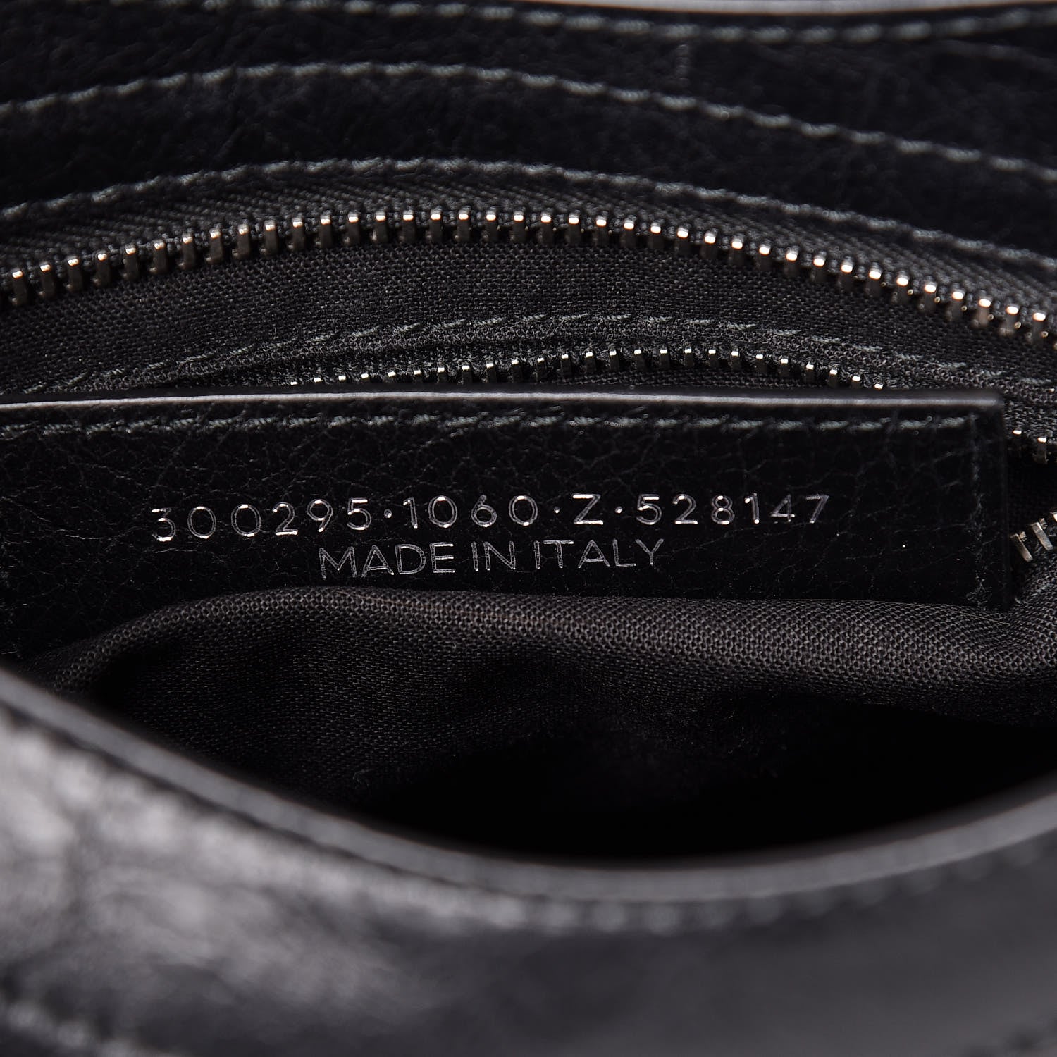 Balenciaga Agneau Classic Silver Hardware Mini City Logo Strap Black White 7 of 11