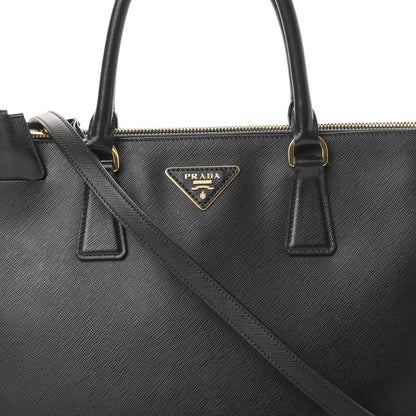 Prada Saffiano Medium Galleria Double Zip Tote Black 11 of 17