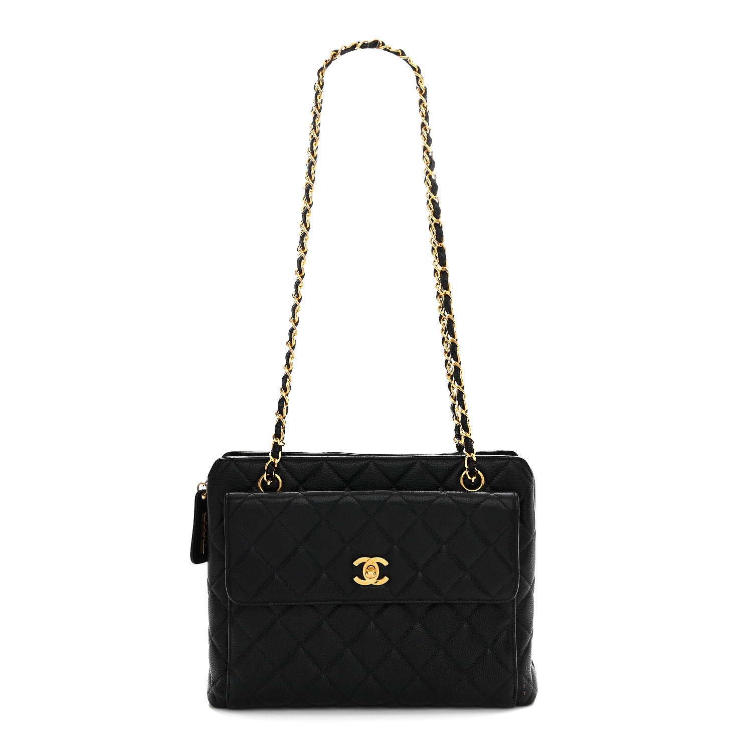 Chanel Caviar Quilted Flap Shoulder Bag Black 1 of 11