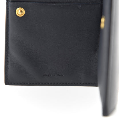 Celine Smooth Lambskin Medium Frame Multifunction Wallet Dark Navy Claycourt 6 of 9