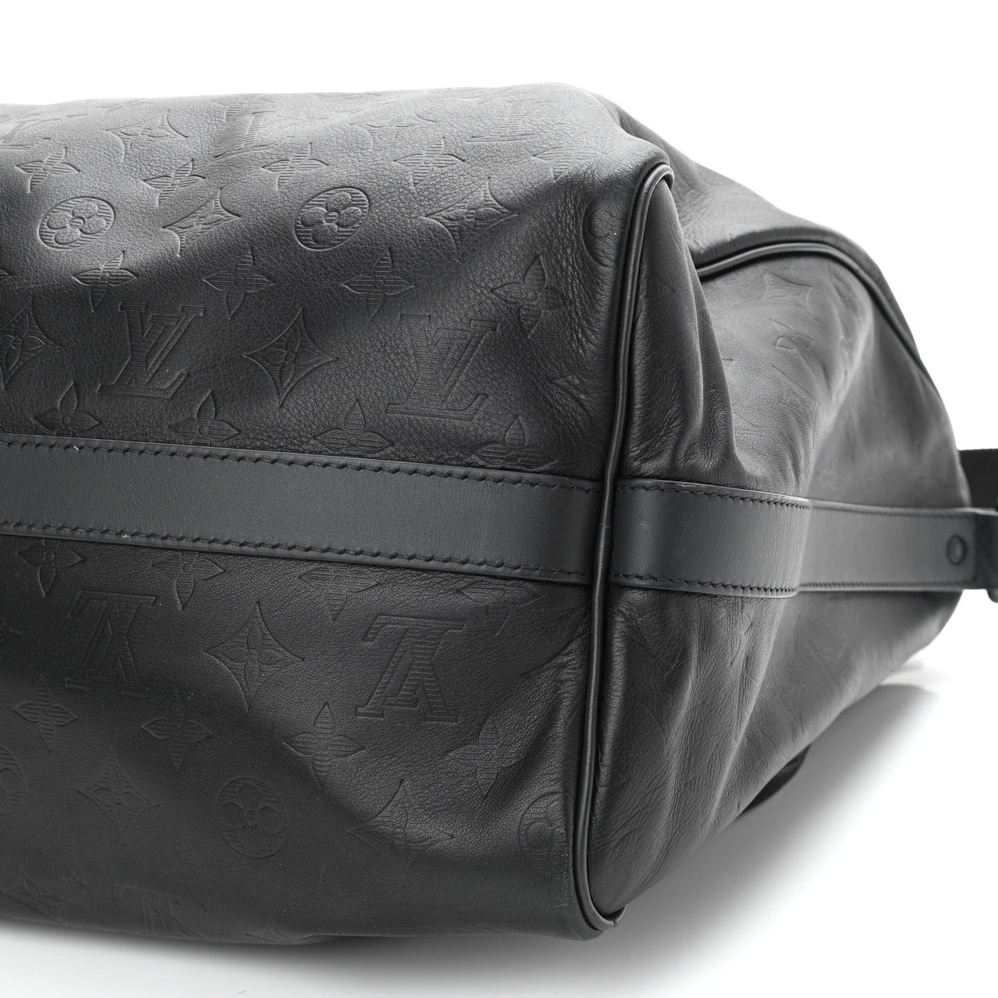 Calfskin Shadow Monogram Mens Speedy Bandouliere 40