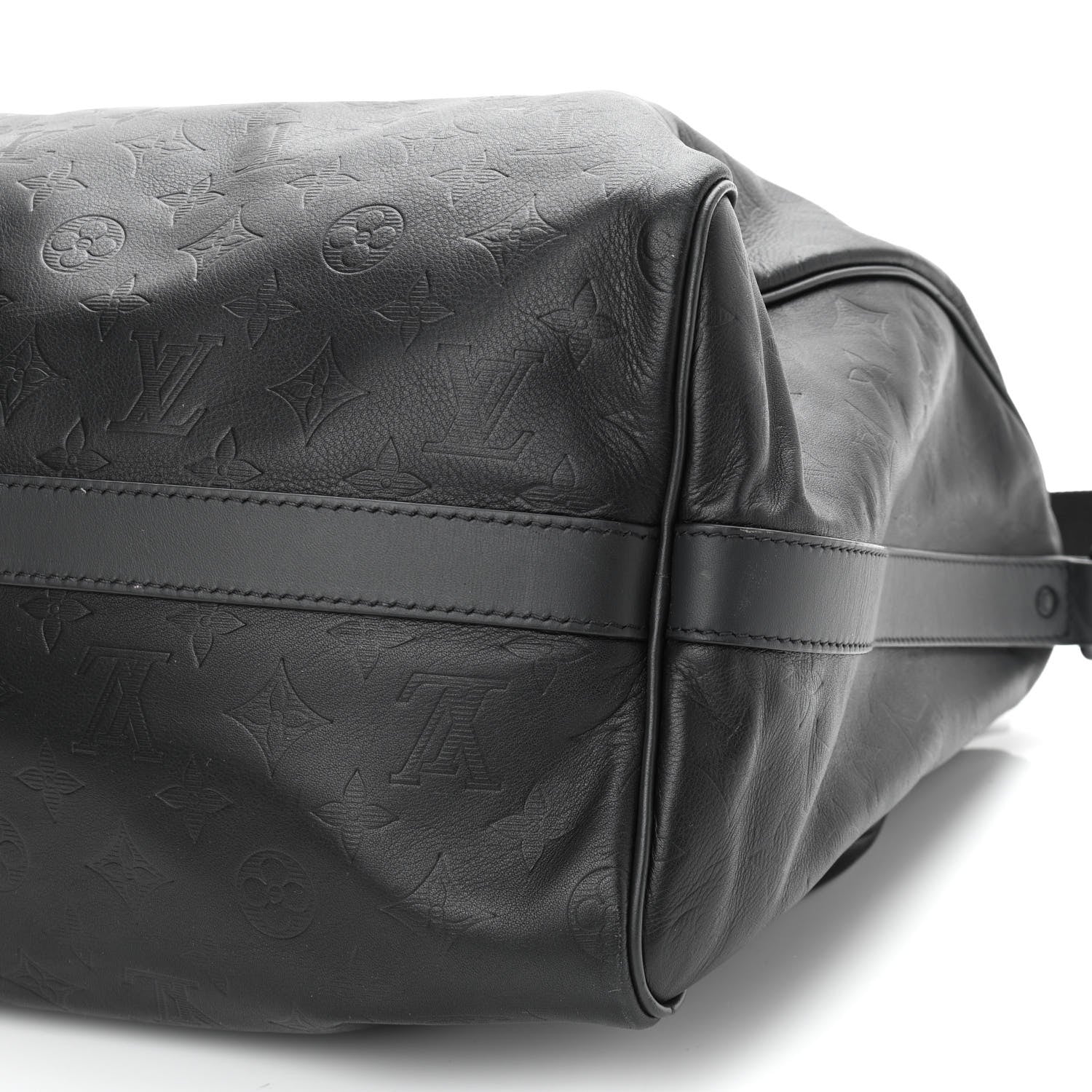 Louis Vuitton Calfskin Shadow Monogram Mens Speedy Bandouliere 40 9 of 11