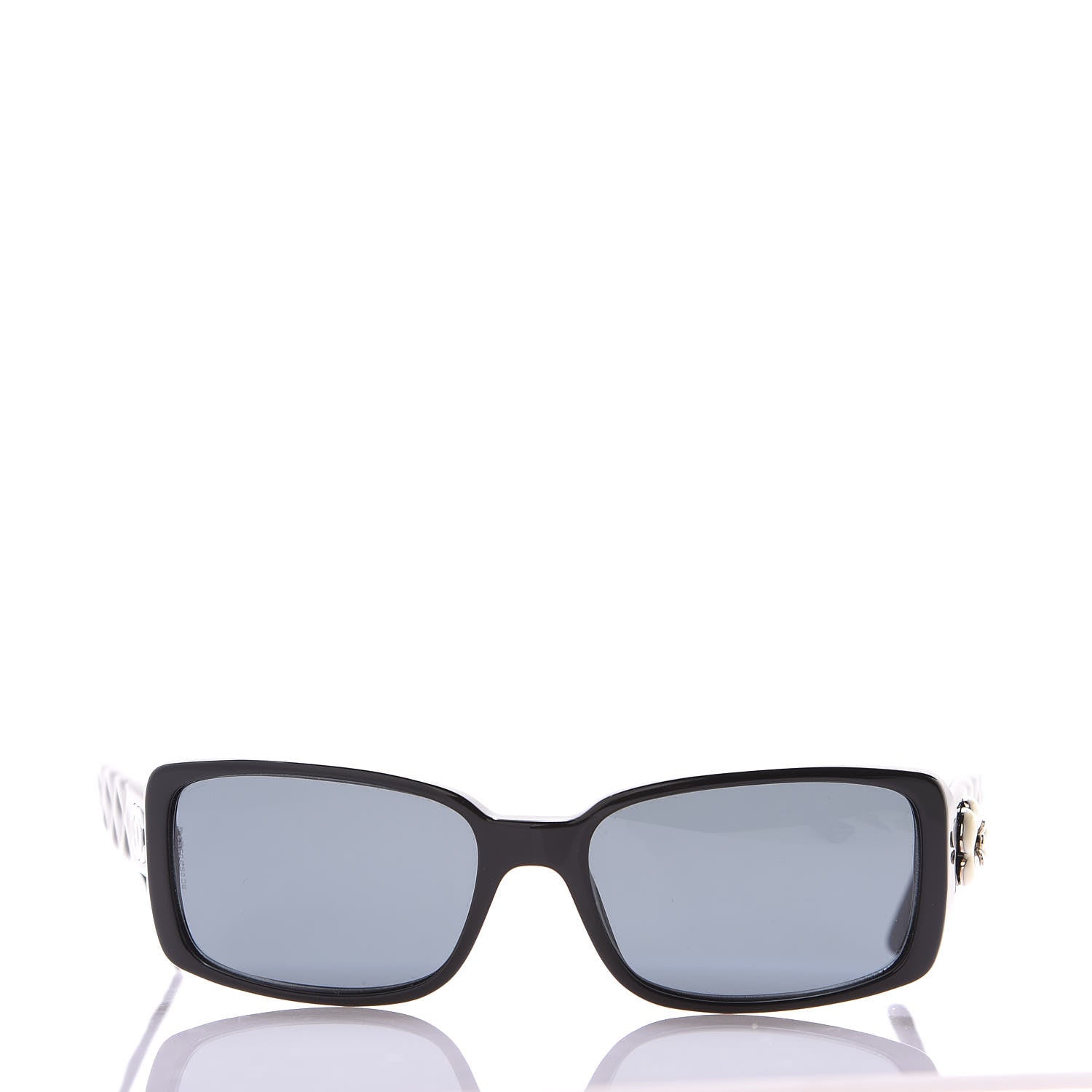 Chanel Camellia CC Sunglasses 5111 Black 3 of 7