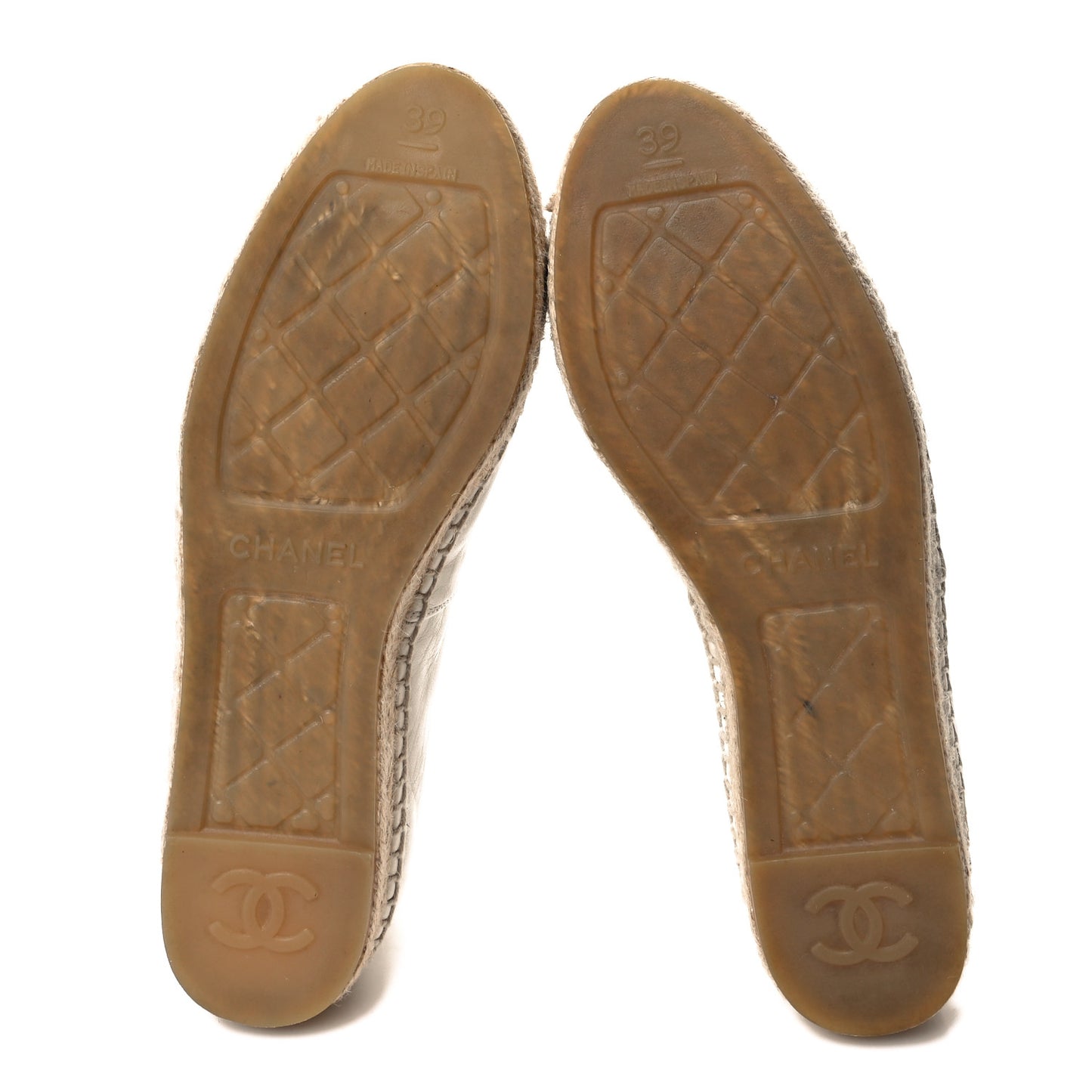 Lambskin CC Espadrilles 39 White