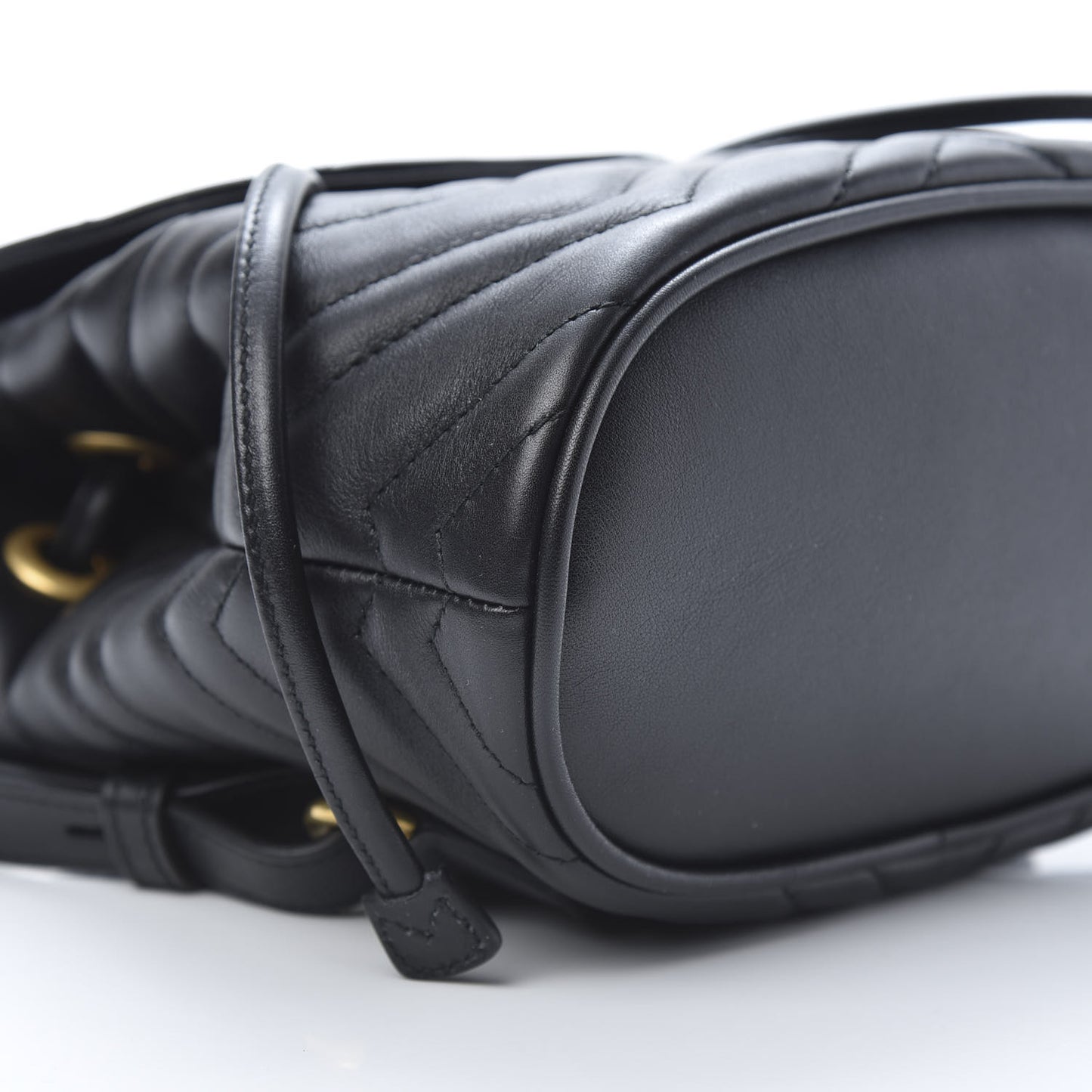 Calfskin Matelasse GG Marmont Flap Backpack Black