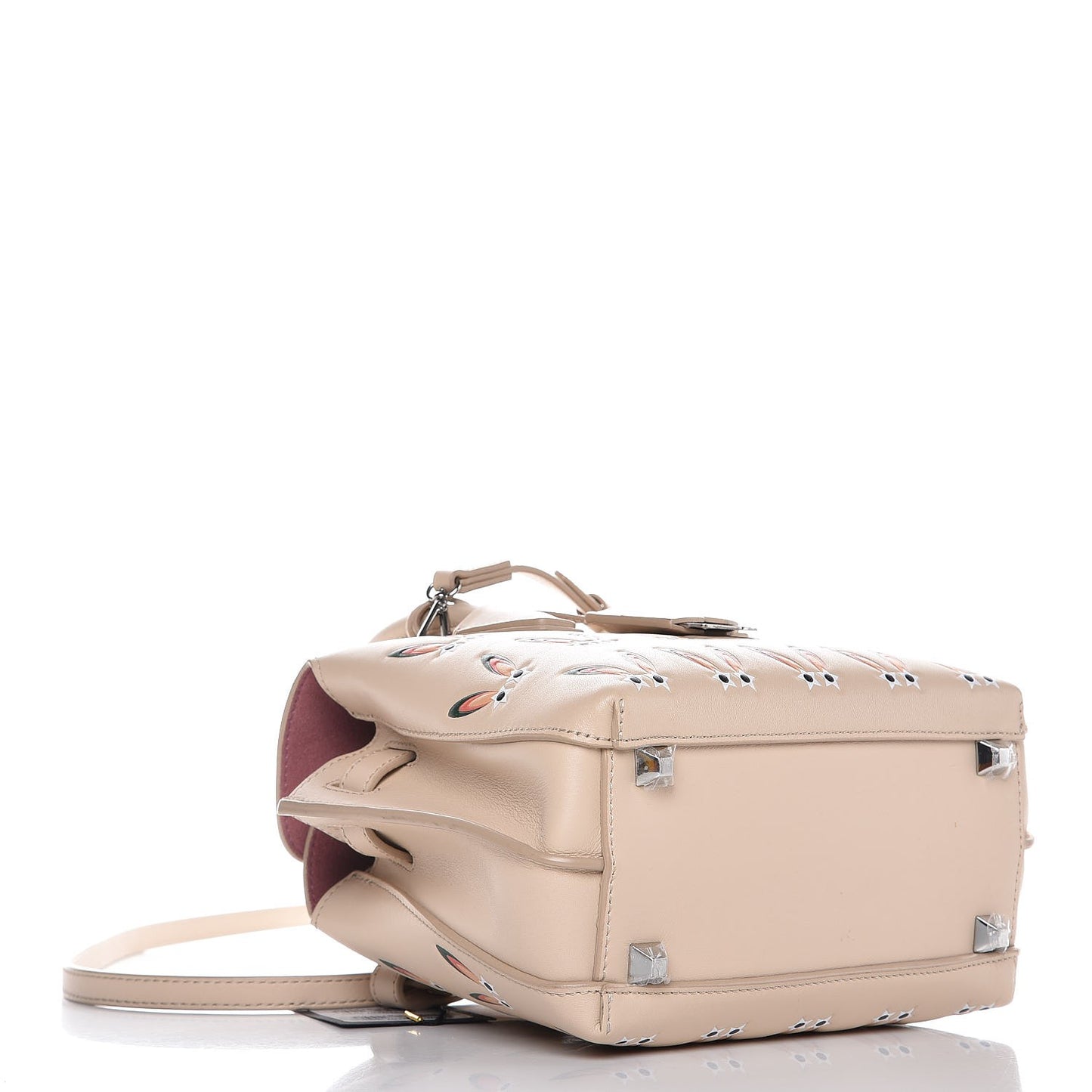Lambskin Star Eyed Bunny Mini Milla Tote Natural