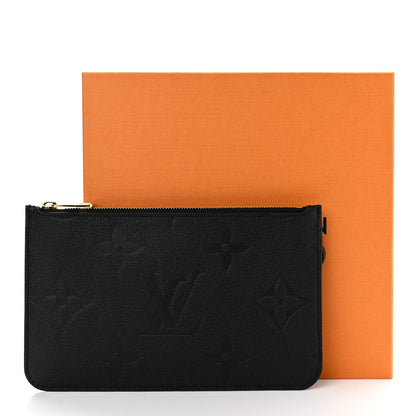 Louis Vuitton Empreinte Monogram Giant Neverfull MM Pochette Black 7 of 7
