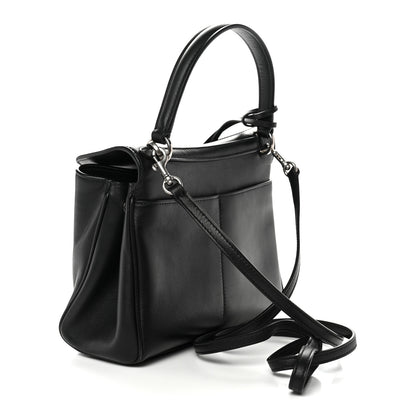 Balenciaga Natural Smooth Calfskin Mini Rodeo Top Handle Handbag Black 3 of 10