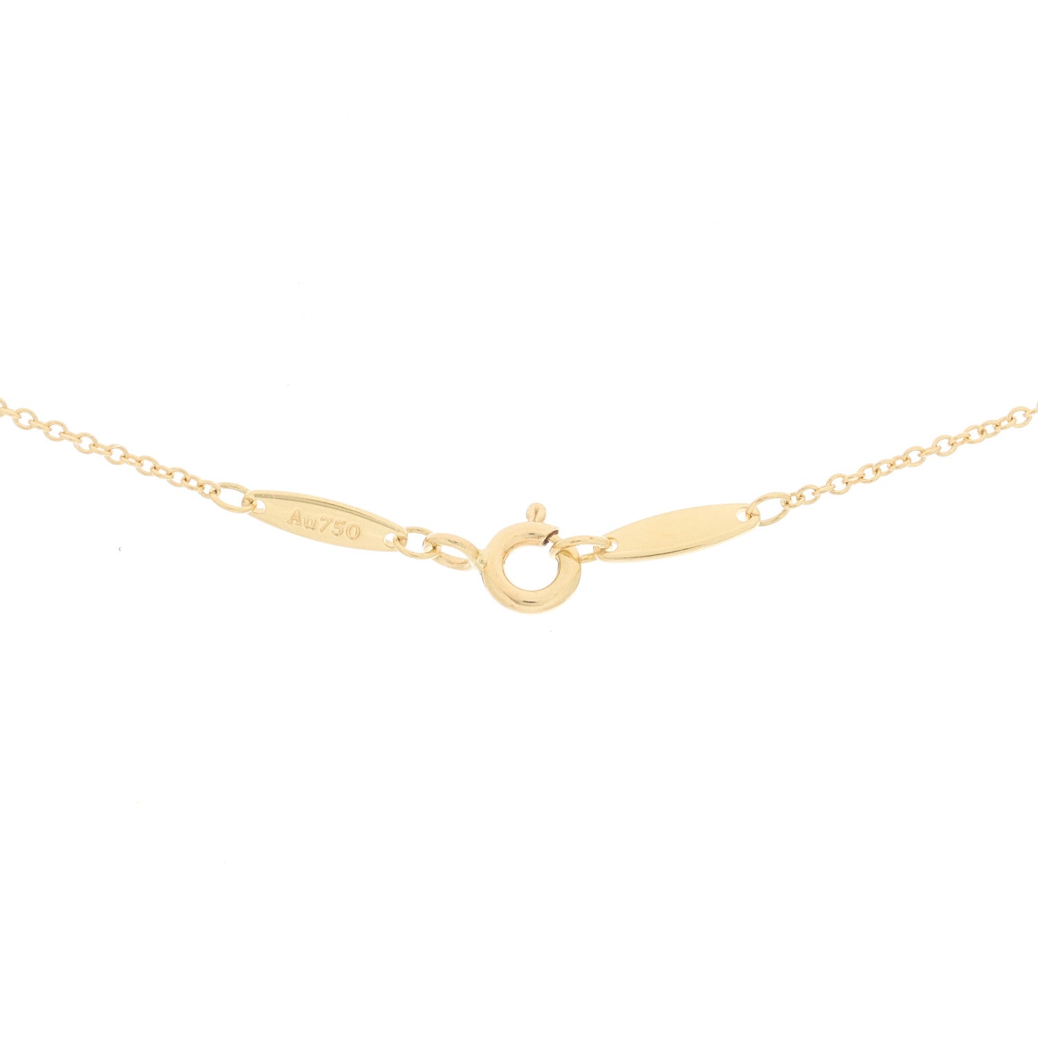 Tiffany 18K Yellow Gold Ruby Elsa Peretti Color By The Yard Pendant Necklace 4 of 6