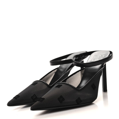 Givenchy Mesh Logo 95mm Slingback Pumps 36 Black 3 of 8