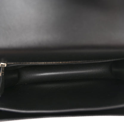 Hermes Epsom Enamel Constance 24 Black Bleu Saint Cyr 5 of 11