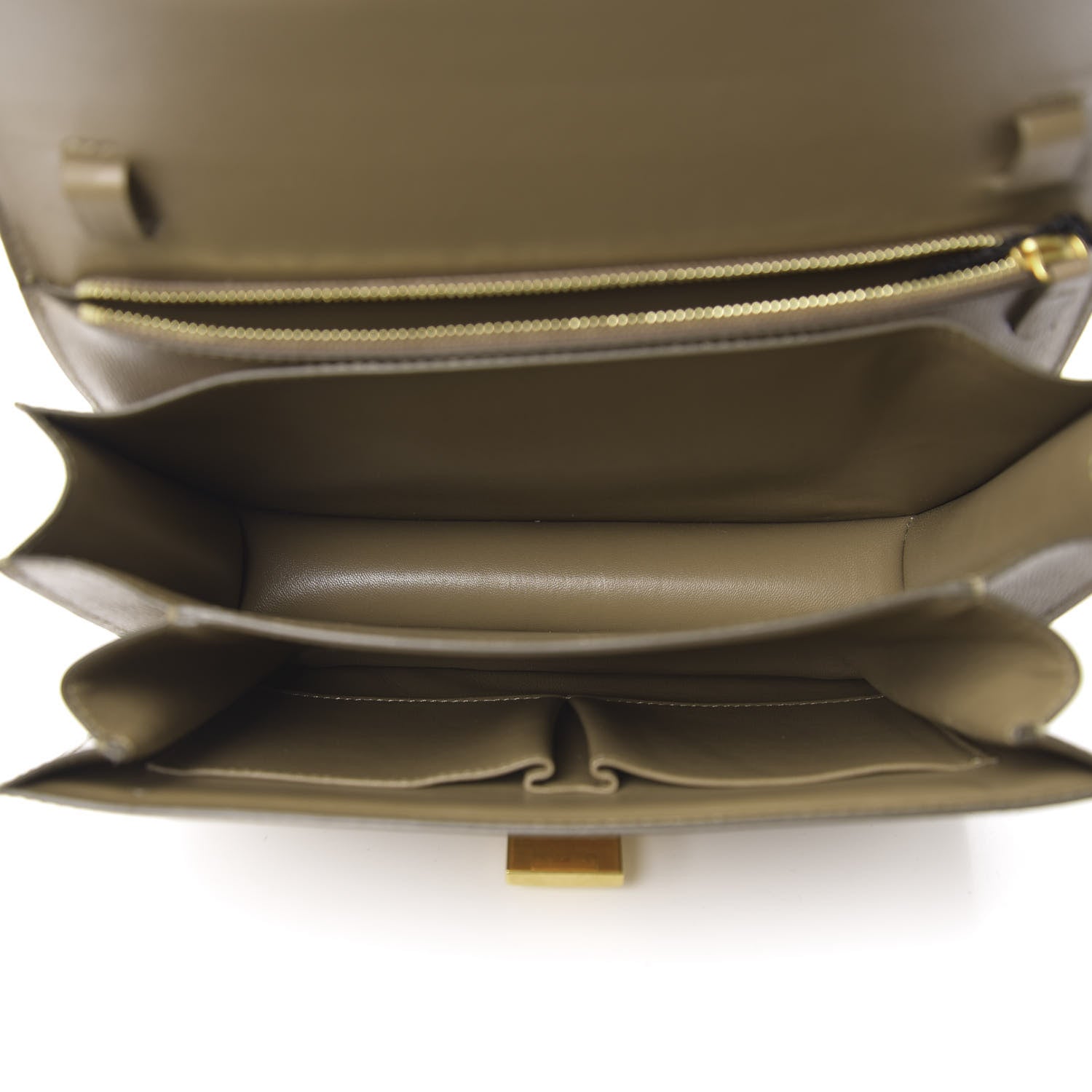 Celine Liege Calfskin Medium Classic Box Flap Bag Taupe 5 of 10