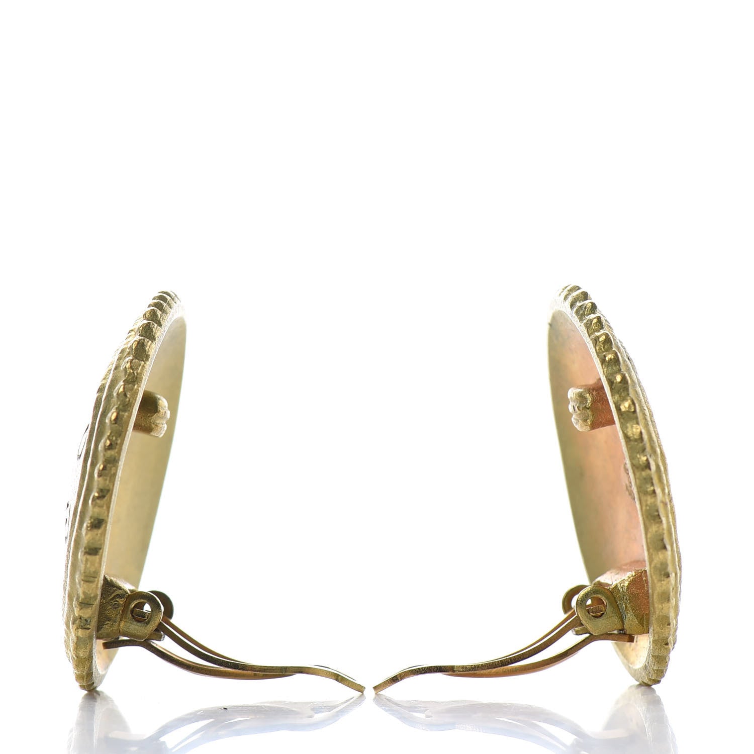 Chanel Coco Chanel Clip On Earrings Gold 3 of 4