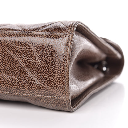 Chanel Crumpled Grained Calfskin Medium CC Crave Flap Brown 9 of 9