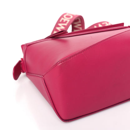 Loewe Satin Calfskin Monochrome Small Puzzle Edge Bag Ruby Red Glaze 7 of 9