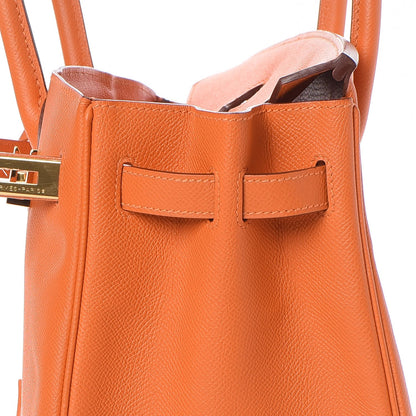 Hermes Epsom Birkin 30 Orange 20 of 36