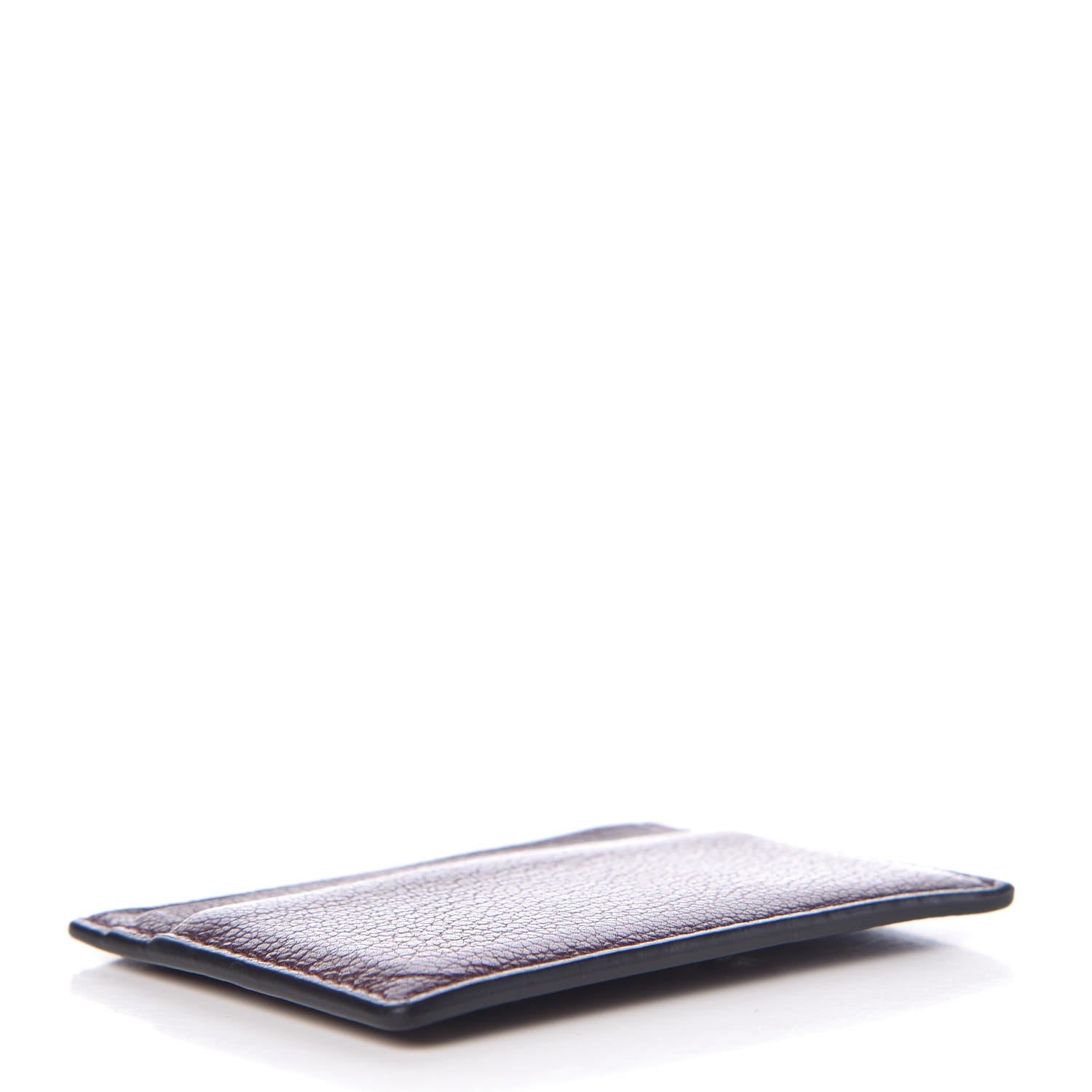 Valentino Garavani Pebbled Calfskin Rockstud Card Holder Wine 4 of 8