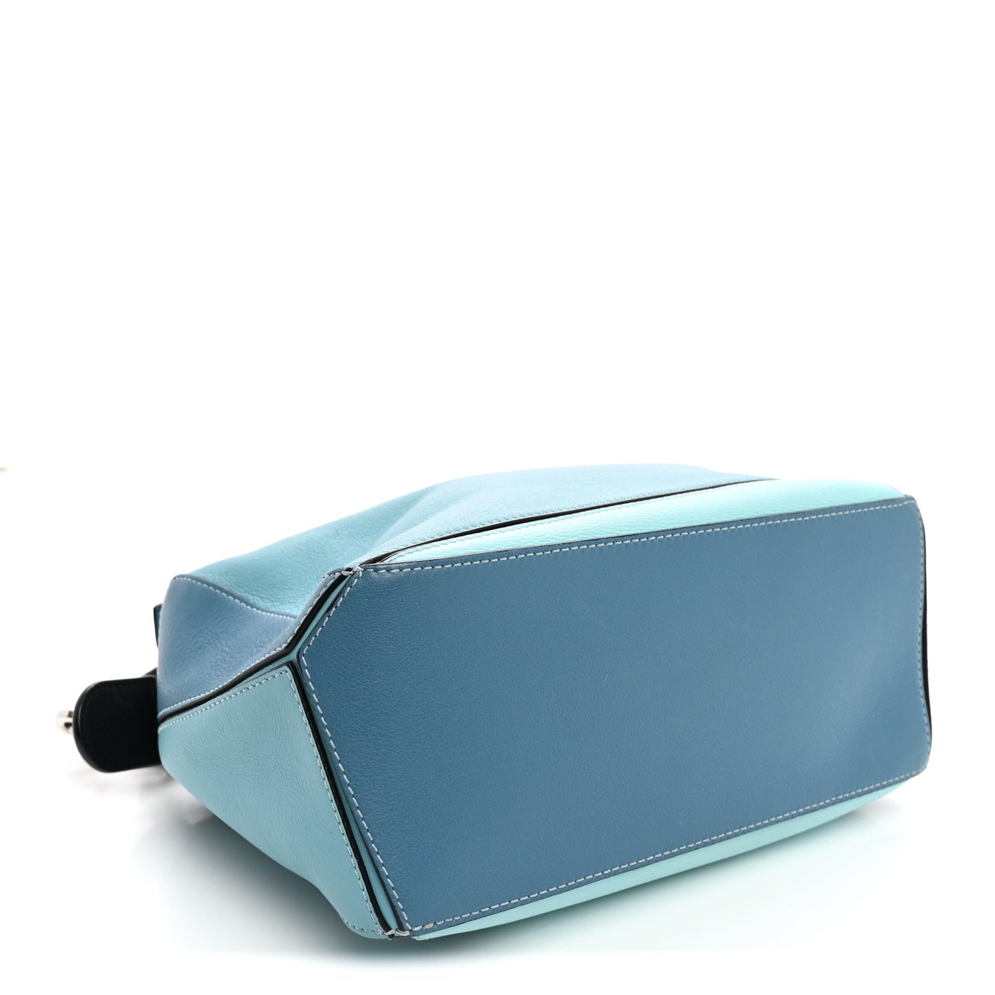 Calfskin Medium Puzzle Bag Light Blue Aqua