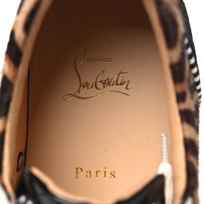 Christian Louboutin Calfskin Patent Spikes Mens Loubikick Flat Sneakers 45 Multi 8 of 10