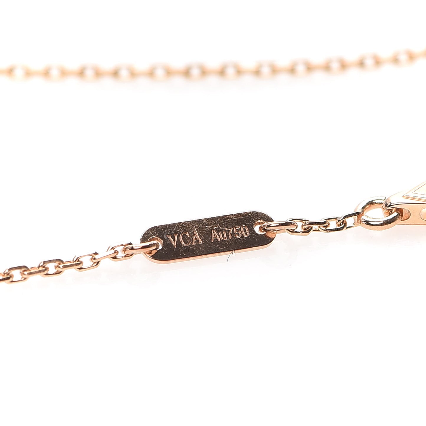 18K Rose Gold Carnelian Sweet Alhambra Heart Bracelet