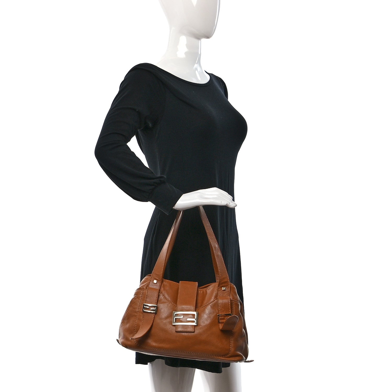 Fendi Nappa Sweet Hobo Tan 2 of 9