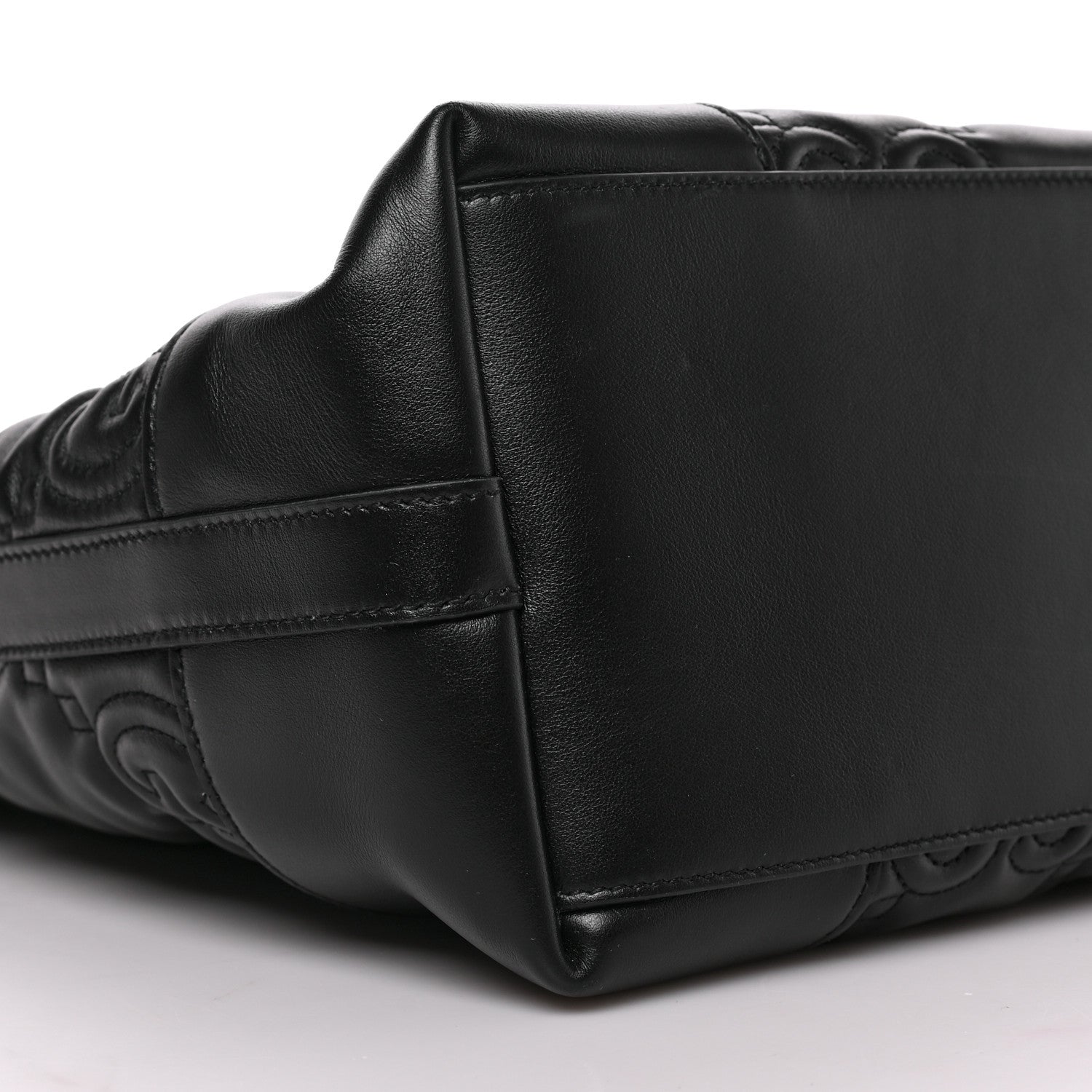 Gucci Calfskin GG Matelasse Medium Ophidia Shopping Tote Black 7 of 8