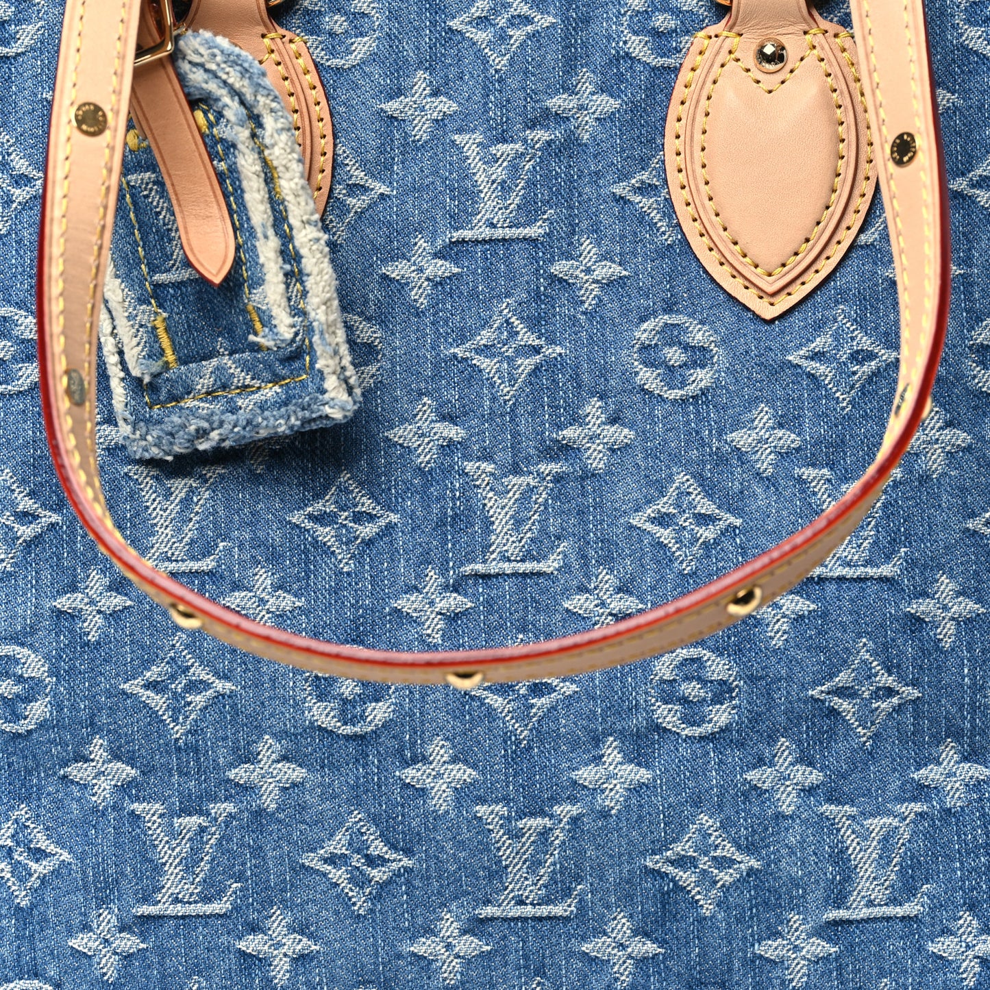 Monogram Denim Onthego MM Blue