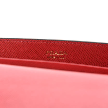Prada X UNIVERSAL STUDIOS Saffiano Frankenstein Rose Chain Wallet Lacca 8 of 11