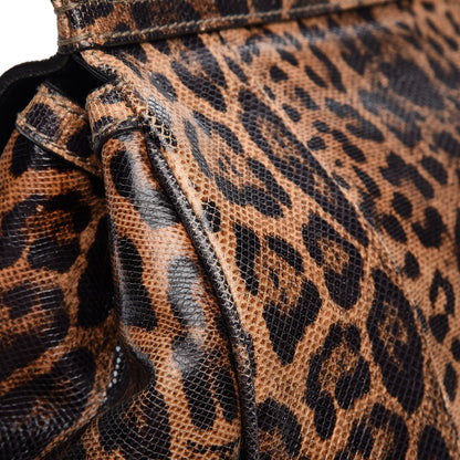 Dolce & Gabbana Calfskin Embossed Leopard Print Large Miss Sicily Shopper Tote 14 of 15