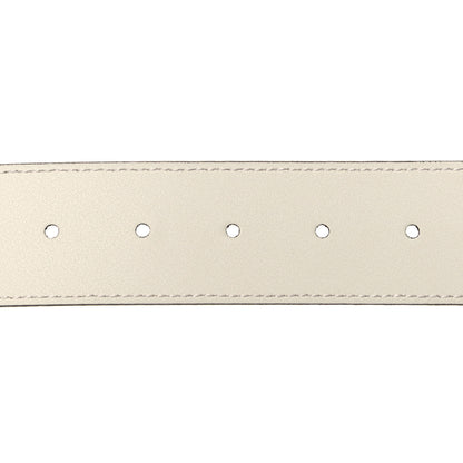 Gucci Calfskin Double G 40mm Belt 90 36 Mystic White 4 of 4