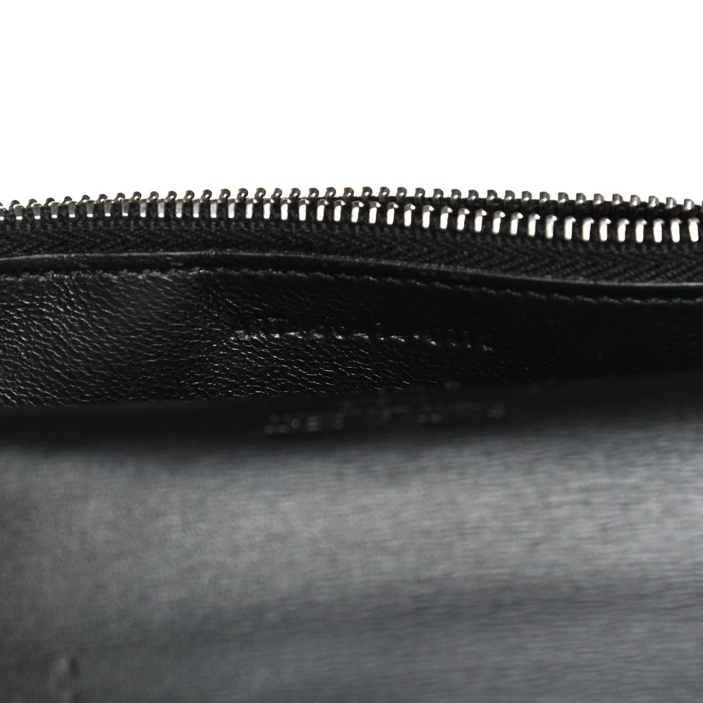 Calfskin Fragments Flap Wallet Black
