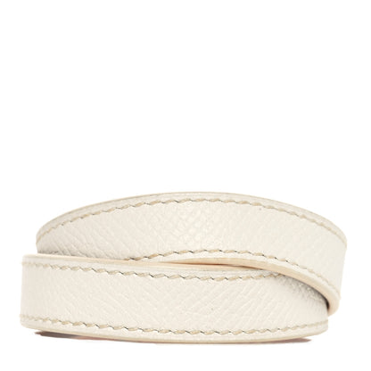 Hermes Epsom Kelly Double Tour Bracelet S White 3 of 5