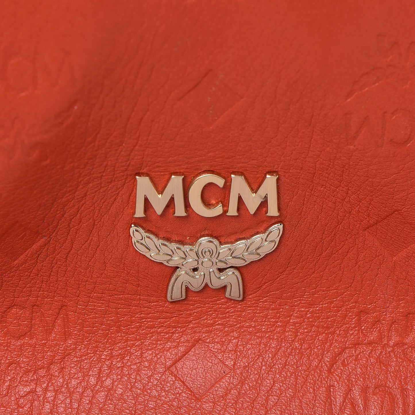 Calfskin Ottomar Monogram Tote Orange