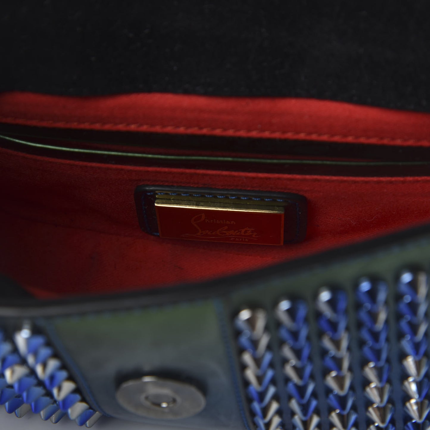 Patent Scarabe Spikes Sweety Charity Crossbody Bag Ocean Amazon