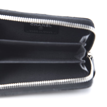 Chanel Patent Calfskin Quilted Zip Coin Purse Black 5 of 8
